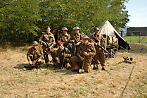 Gruppenbild der britischen Truppen